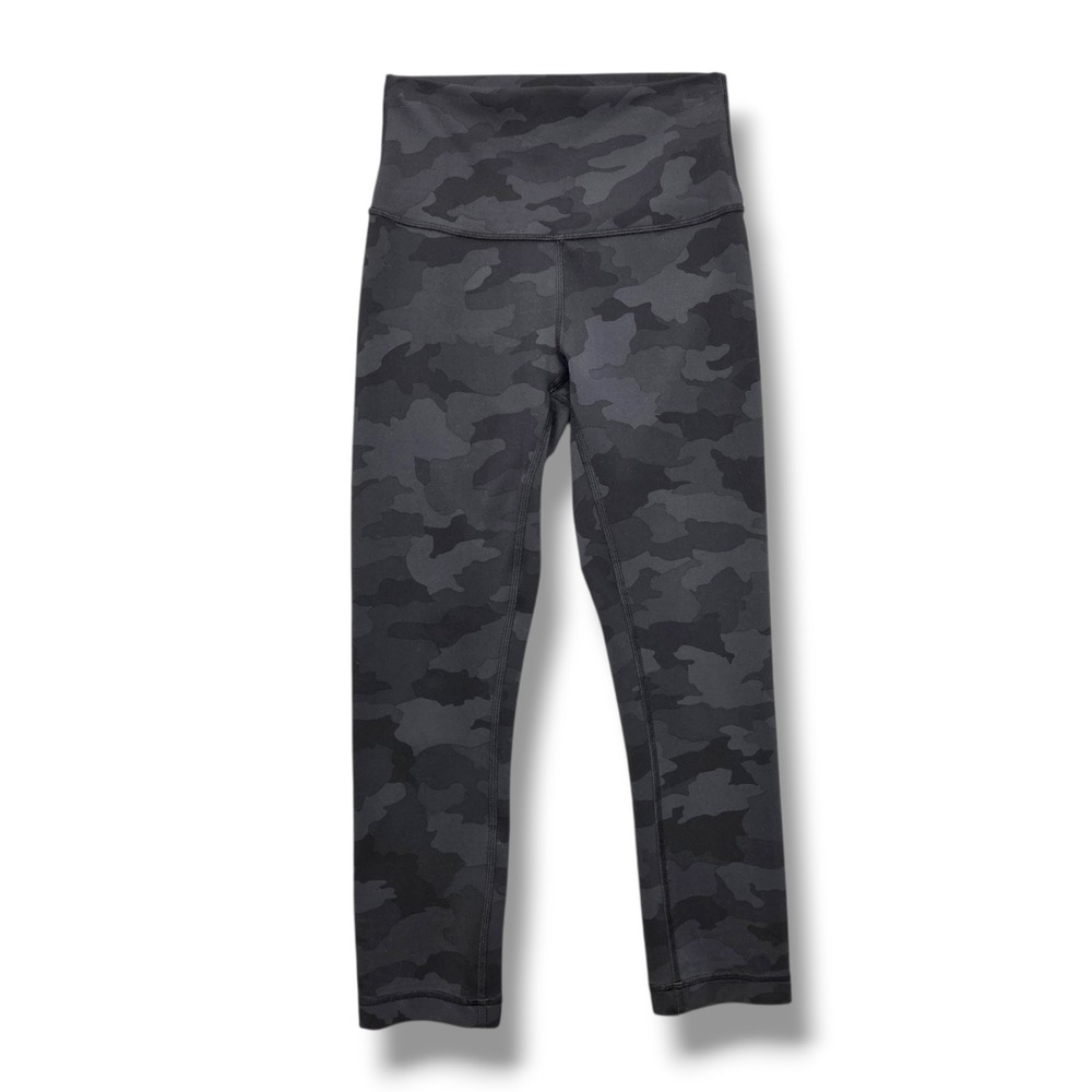 Lululemon Wunder Train High Rise Crop 21" Womens 4 Incognito Camo Everlux W6BFBS